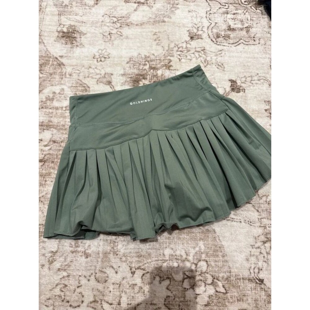 Goldhinge Green Tennis Skort Medium